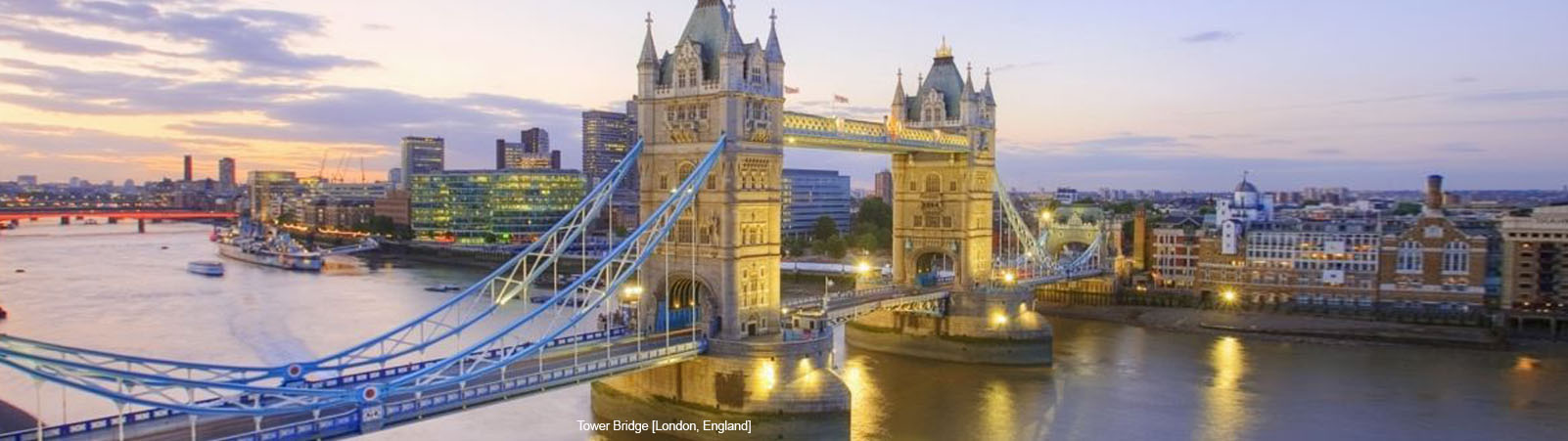 Tower Bridge, London, at dusk — from Technomark's own photography